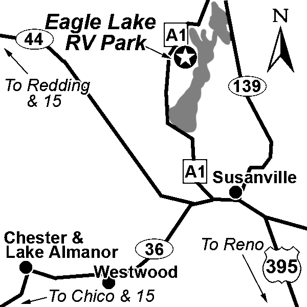 Eagle Lake Campground Map